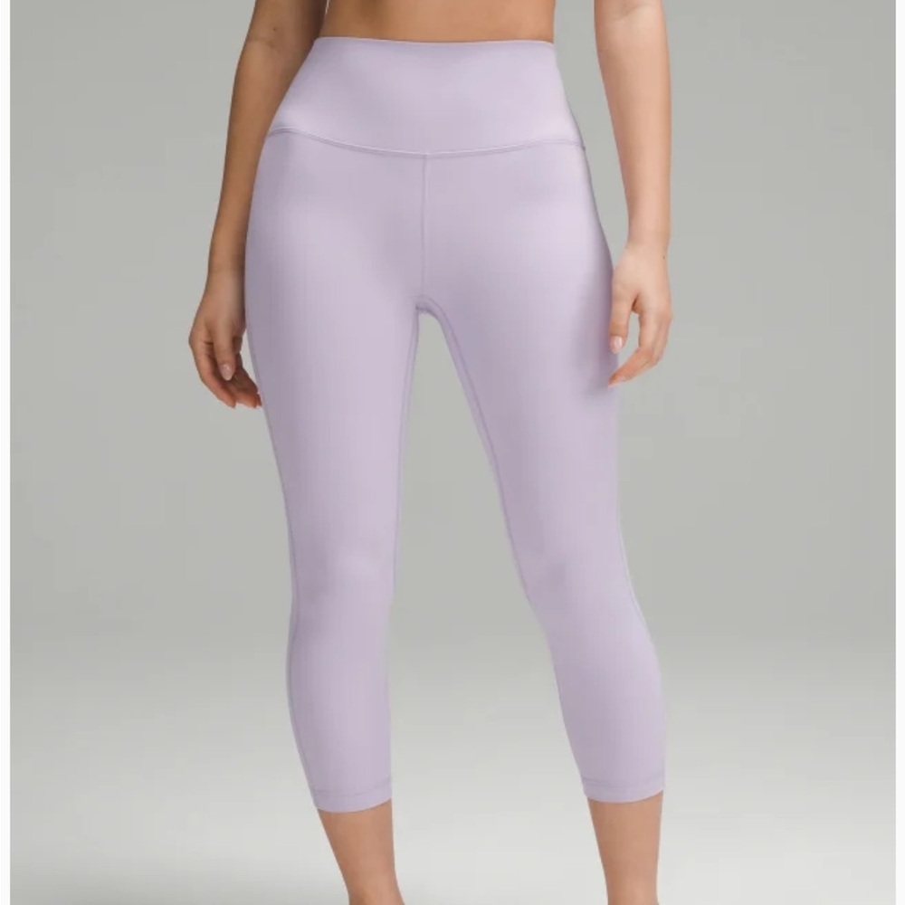 Lululemon Align Lavender High Rise Crop Leggings - Picture 9 of 12